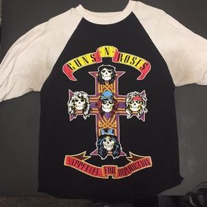 Vintage Guns N’ Roses 3/4 sleeve shirt.